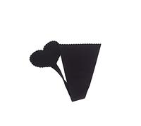 SPI LOVELY IDEAS - Perizoma invisibile, adesivo, senza cuciture, senza strisce laterali, colore nero, taglia L, Nero , L