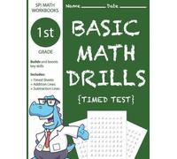 Spi Math Workbooks First Grade Math W 1st Grade Basic Math Drills Ti (Tascabile)