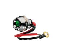 Lampa 45581 Spia a LED, in Ottone Cromato - 12/24V - Verde - 15A