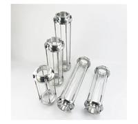 spia di livello, Vetro spia di flusso sanitario con morsetto Tir da 2,5" e 63 mm lunghezza, diottria for produzione birra fatta in casa, altezza 365