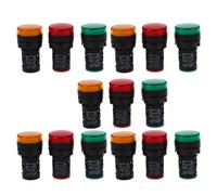 Spia , Giallo-Verde 22 mm Quadro Comandi LED A LED AC 220 V 15 Pz N9Z46838 [EEK: A]