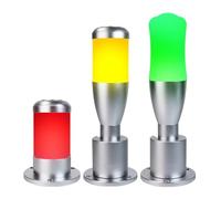 Spia lampeggiante a led tricolore 12V 24V Lampada di segnalazione pilota con faro stroboscopico in metallo con cicalino Rosso Verde Giallo(C type,FLASHING BUZZER-WJ_24V)