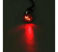 SPIA LED 8-16mm CON SIMBOLO BENZINA RISERVA metallo 12V car indicator light