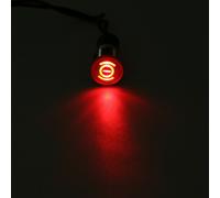 SPIA LED 8-16mm CON SIMBOLO BENZINA RISERVA metallo 12V car indicator light