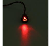 SPIA LED 8-16mm CON SIMBOLO BENZINA RISERVA metallo 12V car indicator light