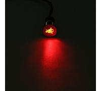 SPIA LED 8-16mm CON SIMBOLO BENZINA RISERVA metallo 12V car indicator light