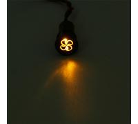 SPIA LED 8-16mm CON SIMBOLO BENZINA RISERVA metallo 12V car indicator light