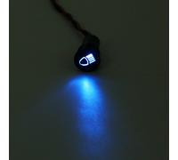 SPIA LED 8-16mm CON SIMBOLO BENZINA RISERVA metallo 12V car indicator light