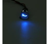 SPIA LED 8-16mm CON SIMBOLO BENZINA RISERVA metallo 12V car indicator light