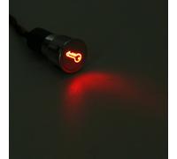 SPIA LED 8-16mm CON SIMBOLO BENZINA RISERVA metallo 12V car indicator light