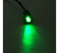 SPIA LED 8-16mm CON SIMBOLO BENZINA RISERVA metallo 12V car indicator light