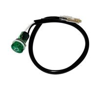 Spia luminosa alogena verde frecce scrambler cafe racer vintage custom