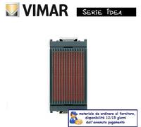 SPIA LUMINOSA DIFFUSORE ROSSO VIMAR IDEA 16431.R GRIGIO.