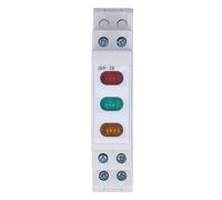 Spia luminosa per gui DIN, LED rosso, giallo e verde, per contattore di avviamento magnetico, AC DC 230 V