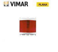 SPIA LUMINOSA PRISMATICA DIFFUSORE ROSSO VIMAR PLANA 14387.R.