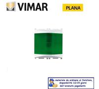 SPIA LUMINOSA PRISMATICA DIFFUSORE VERDE VIMAR PLANA 14387.V.