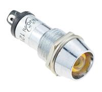 Spia Pannello LED Gialla 12mm 12V Indicatore Pilot Switch Electronics