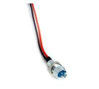 Spia per cruscotti a led universale 1/4", blu a 12 v