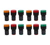 Spia Rossa, Giallo-Verde 22 mm Quadro Comandi LED A LED AC 220 V 12 Pz