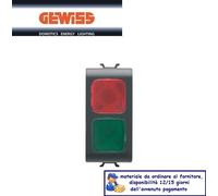 SPIA SINGOLA SEGNALAZIONE DOPPIA GEWISS CHORUS NERO GW12629