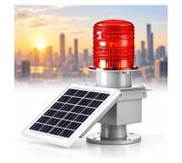 Spia Stroboscopica A LED, Luce For Edifici A Molti Piani | Sensore Solare Autocaricante, Dal Tramonto All'alba, Sensibilità 50-300LX, For Aeroporti E Camini(GZ122)