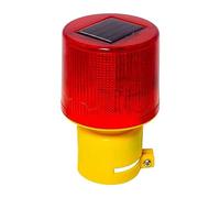 Spia stroboscopica solare, luce di ingegneria solare per costruzione, luci lampeggianti, luce di segnalazione solare per bacino del traffico, controllo della luce marina lampeggiante (rosso)