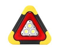 Spia triangolare di emergenza stradale con ricarica solare, segnaletica di sicurezza verticale pieghevole per guasti auto per riparazioni e viaggi, 5 modalità di lavoro,