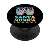 Spiagge Santa Monica California PopSockets PopGrip Adesivo