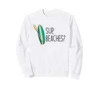 Spiagge SUP? Che Cosa c'è in Spiaggia Stand Up Paddle Board Fun Meme Felpa