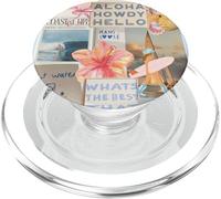 Spiaggia Collage Carino Estate Coquette Cowgirl Costiera PopSockets PopGrip per MagSafe