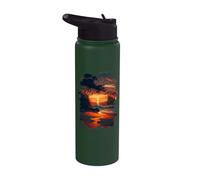 Spiaggia da sogno tropicale Relax sul mare delle onde Stainless Steel Insulated Water Bottle