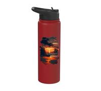 Spiaggia da sogno tropicale Relax sul mare delle onde Stainless Steel Insulated Water Bottle