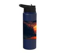 Spiaggia da sogno tropicale Relax sul mare delle onde Stainless Steel Insulated Water Bottle