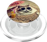 Spiaggia dei gatti Estate PopSockets PopGrip per MagSafe