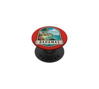 Spiaggia del paradiso tropicale delle Bah PopSockets PopGrip Adesivo