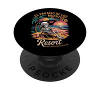 Spiaggia dell'Aldilà - Gli spiriti non lasciano mai - Día de los Muertos PopSockets PopGrip Adesivo
