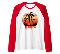 Spiaggia dell'isola di Dauphin Alabama Maglia con Maniche Raglan