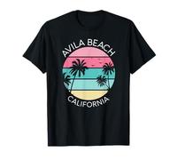 Spiaggia di Avila San Luis Obispo California Pismo Coast Palm 805 Maglietta