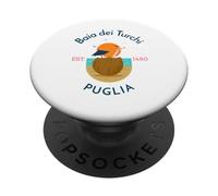 Spiaggia di Baia dei Turchi Puglia PopSockets PopGrip Adesivo