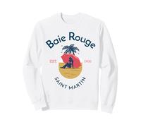 Spiaggia di Baie Rouge Saint Martin St Maarten Felpa