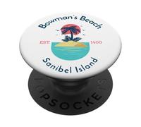 Spiaggia di Bowman Isola di Sanibel Florida PopSockets PopGrip Adesivo