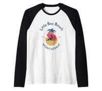 Spiaggia di Little bay Montserrat Maglia con Maniche Raglan