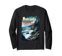 Spiaggia di Manzanita, Parco statale di Oswald West, Oregon Maglia a Manica