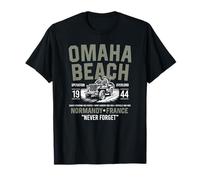 Spiaggia di Omaha 1944 Normandia Francia Never Forget Maglietta