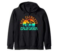 Spiaggia di San Clemente California Felpa con Cappuccio