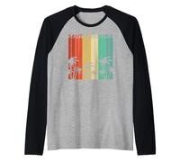 Spiaggia di Santa Barbara California Surf Vintage Cali Isla Vista Maglia con Maniche Raglan