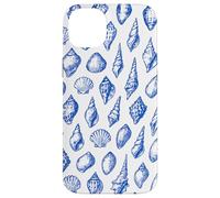 Spiaggia di stelle marine con conchiglie blu Custodia per iPhone 14 Plus