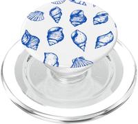 Spiaggia di stelle marine con conchiglie blu PopSockets PopGrip per MagSafe
