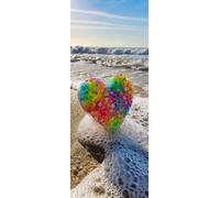 Spiaggia Diamond Painting Kit Completo, DIY 5D Amore Diamond Painting Adulti, Diamantini Crystal Art, Pittura Diamante Grandi Dimensioni per Decorazioni Casa Parete Regalo Donna 150x60cm xg-479