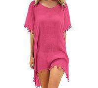 Spiaggia Donna Gonna Copricostume Vestitino Estivo Donna Gonna Trasparente Pareo Donna Microfibra Gonna Copricostume Corta Abiti da Mare Donna Lunghi Camicia Boho Copricostume Donna Firmati